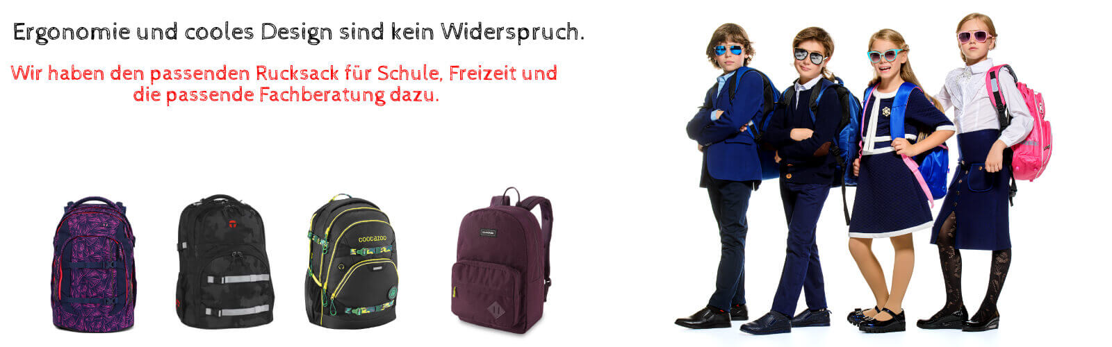 Coole Kids tragen Schulrucksäcke von Biedersberger Bürotechnik GmbH