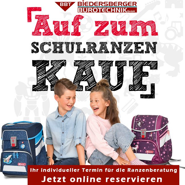 Ihr individueller Termin für die  Schulranzenberatung